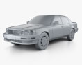 Lexus LS (XF10) 1994 3D модель clay render