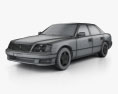 Lexus LS (XF20) 1997 3d model wire render