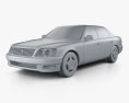 Lexus LS (XF20) 1997 3d model clay render