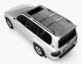 Lexus LX 2008 3D-Modell Draufsicht