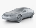 Lexus GS (S140) 1997 3Dモデル clay render