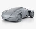 Lexus 2054 2002 Modelo 3D clay render