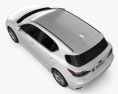 Lexus CT 2016 3d model top view