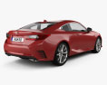 Lexus RC 2017 3D-Modell Rückansicht