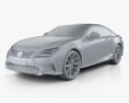 Lexus RC 2017 3D-Modell clay render