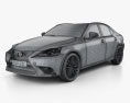 Lexus IS (XE30) 2016 3d model wire render