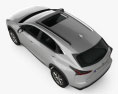 Lexus NX hybrid 2017 3D-Modell Draufsicht