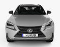 Lexus NX híbrido 2017 Modelo 3D vista frontal