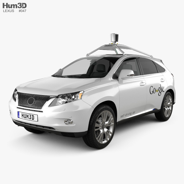 Lexus RX Google Self-driving 2015 3D model