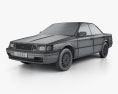 Lexus ES 1991 3D模型 wire render