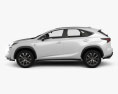 Lexus NX F sport with HQ interior 2017 3d model side view