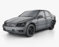 Lexus IS (XE10) 2005 3D模型 wire render