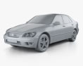 Lexus IS (XE10) 2005 3D модель clay render