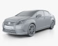 Lexus HS 2017 Modello 3D clay render