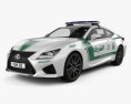 Lexus RC F Полиция Dubai 2017 3D модель