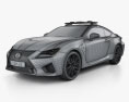 Lexus RC F Polizei Dubai 2017 3D-Modell wire render