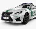 Lexus RC F Policía Dubai 2017 Modelo 3D