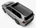 Lexus LX 2021 3D-Modell Draufsicht