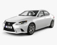 Lexus IS (XE30) F Sport with HQ interior 2016 3d model