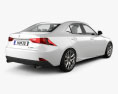 Lexus IS (XE30) F Sport with HQ interior 2016 3d model back view