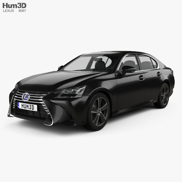 Lexus GS hybrid 2018 3D model