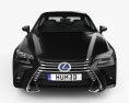 Lexus GS гибрид 2018 3D модель front view