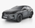 Lexus RX 200t 2019 3d model wire render