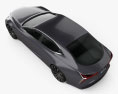 Lexus LF-FC 2015 3d model top view
