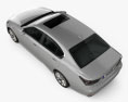 Lexus GS 350 2018 3D-Modell Draufsicht