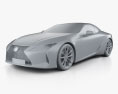 Lexus LC 500 2020 3d model clay render