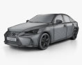 Lexus IS (XE30) 350 2019 3d model wire render