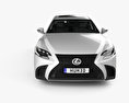 Lexus LS (XF50) F Sport with HQ interior 2022 3d model front view