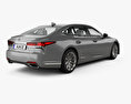 Lexus LS (XF50) with HQ interior 2020 3d model back view