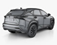 Lexus NX F sport with HQ interior 2020 3d model