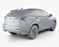 Lexus NX F sport з детальним інтер'єром 2020 3D модель