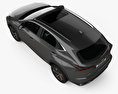 Lexus NX hybride avec Intérieur 2020 Modèle 3d vue du dessus