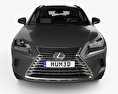 Lexus NX гібрид з детальним інтер'єром 2020 3D модель front view