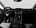 Lexus NX híbrido con interior 2020 Modelo 3D dashboard