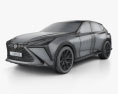 Lexus LF-1 Limitless 2018 3D-Modell wire render