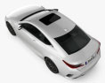 Lexus RC F Sport 2020 3D-Modell Draufsicht