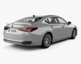 Lexus ES 300h 2020 3D-Modell Rückansicht
