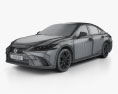 Lexus ES 350h F-sport 2020 3d model wire render