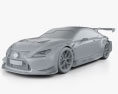 Lexus RC F GT3 2020 Modello 3D clay render