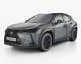 Lexus UX 2022 3D模型 wire render