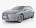 Lexus UX 2022 3d model clay render