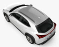Lexus UX 混合動力 F-Sport 2022 3D模型 顶视图