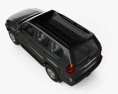 Lexus GX 带内饰 2009 3D模型 顶视图