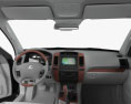 Lexus GX con interior 2009 Modelo 3D dashboard