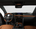 Lexus LX con interior 2019 Modelo 3D dashboard