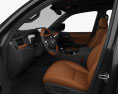 Lexus LX with HQ interior 2019 3d model seats